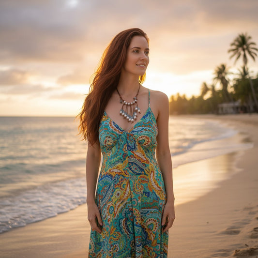 Leather Pearl Necklace: Sea Glass & Freshwater Pearl Fringe